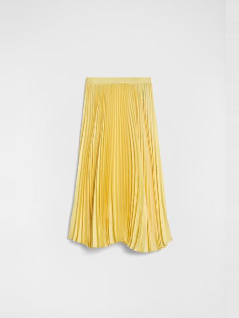 Technical  Twill Pleated Skirt