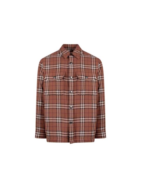 Burberry Traditional Check Print Jacket Brown
