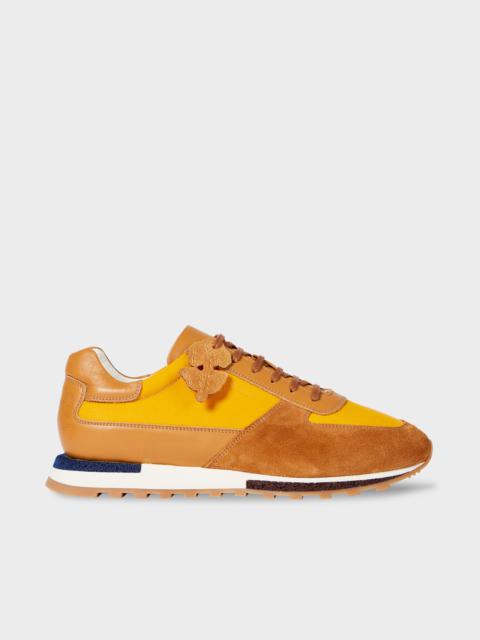 Tan and Yellow 'Velo' Trainers