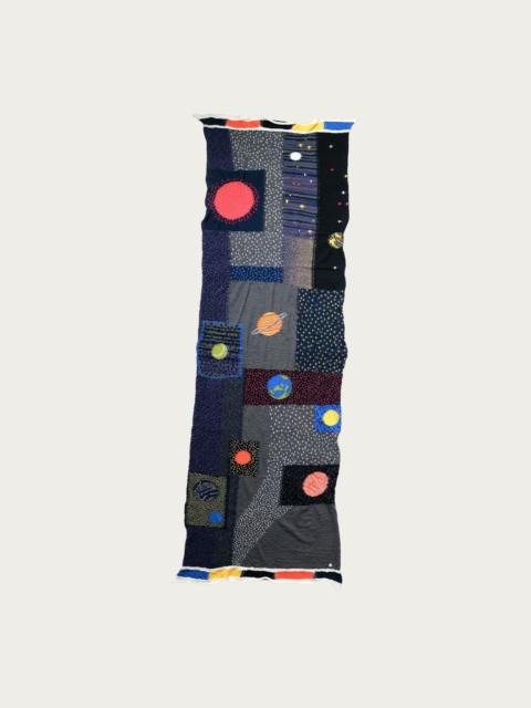 Fulling Wool Scarf UNIVERSE GABBEH - Black