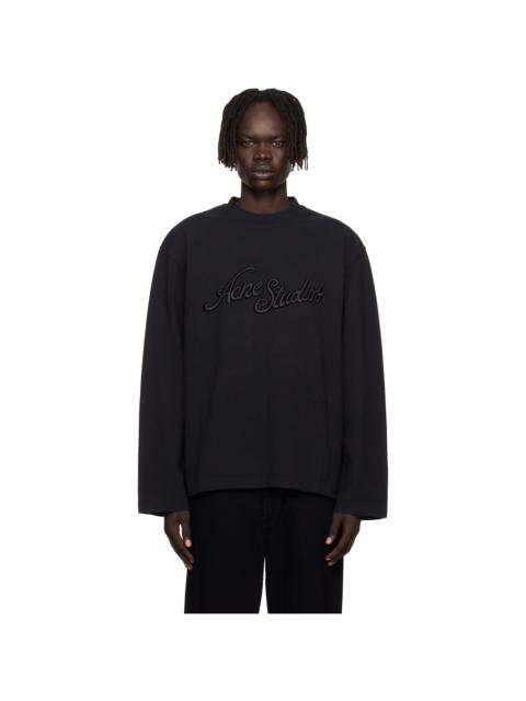 Black Logo Relaxed Fit T-shirt