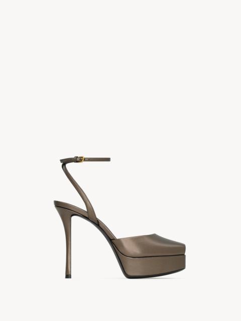 LA SCANDALE PLATFORM SANDALS IN SMOOTH LEATHER