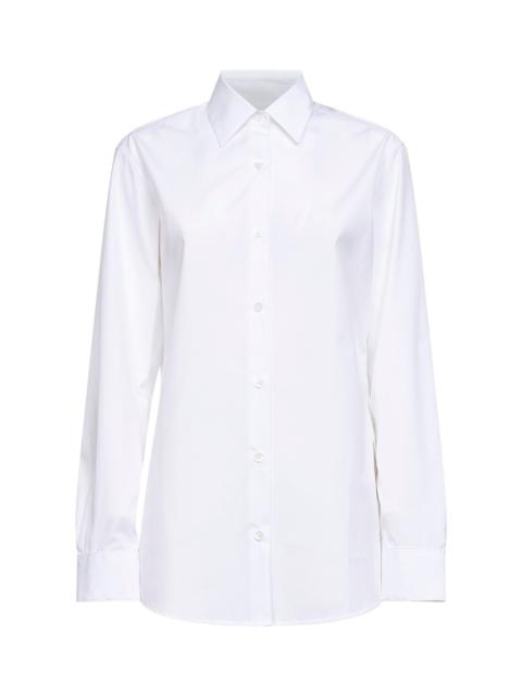 White cotton poplin Clavelly shirt