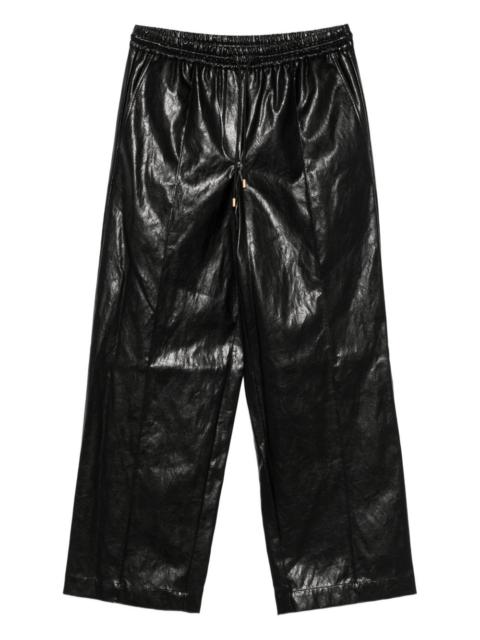 elasticated-waist trousers