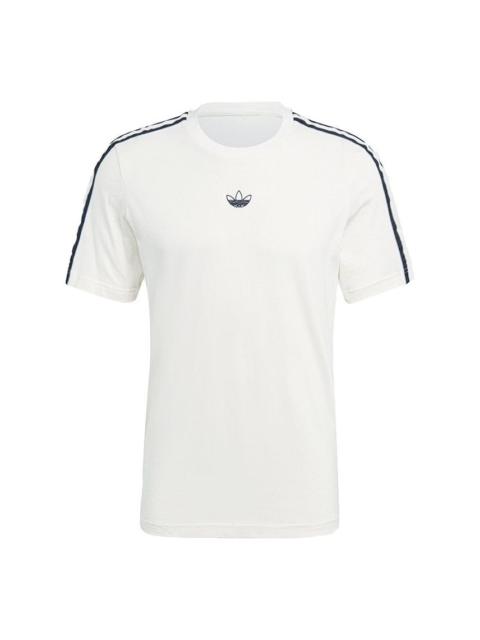 adidas originals MENS Sprt 3 Stripe T Casual Sports Crew-neck Short Sleeve White GN2422