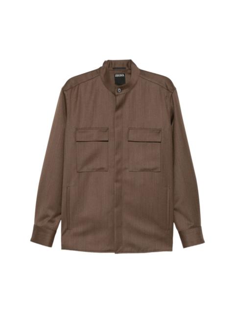 Wool overshirt