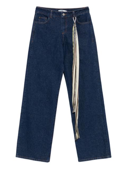Odette scarf-detail jeans