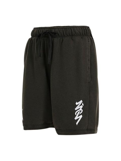 Men's Jordan As J Zion Df Flc Short Sports Knit Shorts Black DH9716-010