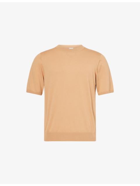 Short-Sleeves Regular-Fit Cotton-Knit T-Shirt