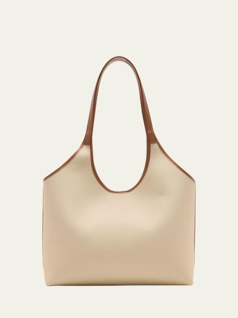 Canvas Basket Shoulder Bag