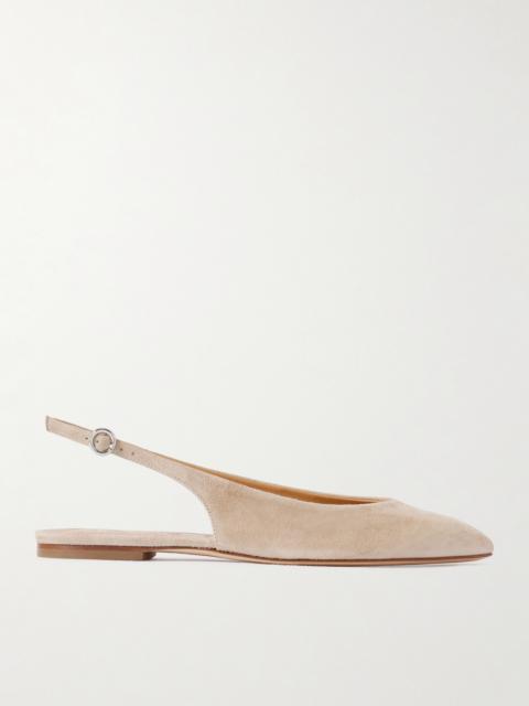 Amelia Suede Slingback Ballet Flats