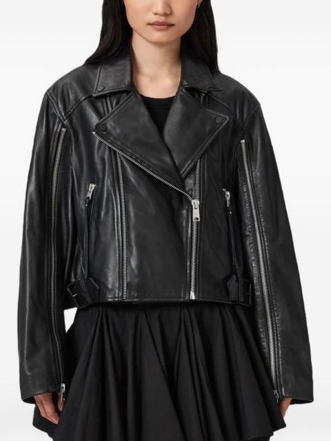 Masone leather biker jacket