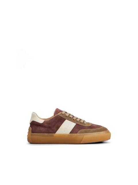 suede panelled sneakers