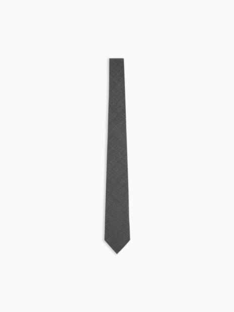 VIRGIN-WOOL CANVAS TIE
