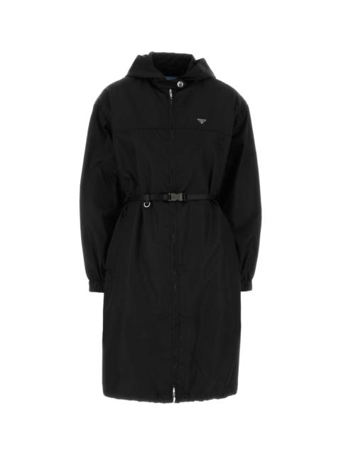 Black Re-nylon Raincoat