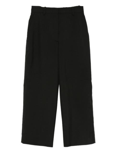 side-pockets straight trousers