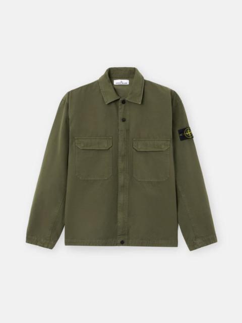 Stone Island Overshirt Jacket In Organic Cotton