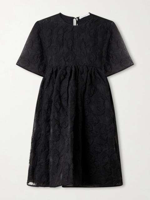 Britney Tie-back Matelassé Mini Dress