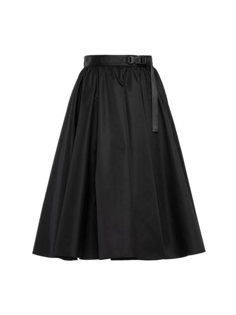 Re-Nylon Gabardine full skirt
