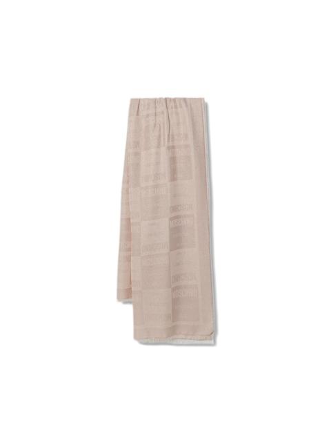 logo-jacquard scarf