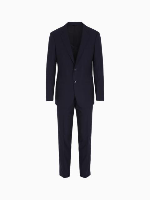 Manhattan Line single-breasted suit in pinstripe virgin wool