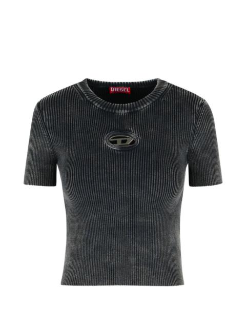 M-Anchor ribbed logo T-shirt