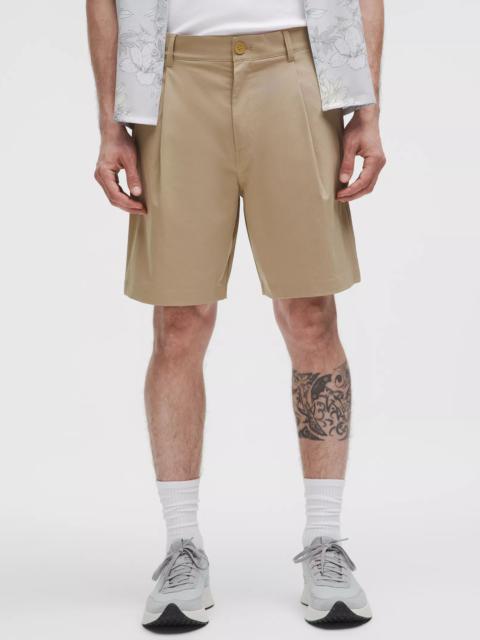 Woven Relaxed-Fit Pleated Short 8"