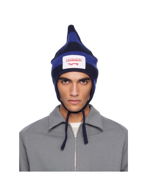 Blue Spike Bonnet Beanie