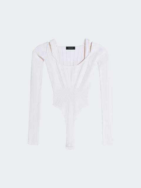 Sculpting Knit Bodysuit Off White