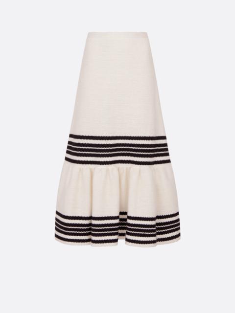 Dior Marinière Mid-Length Skirt