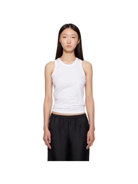 White Poso LDS Cotton Tank Top