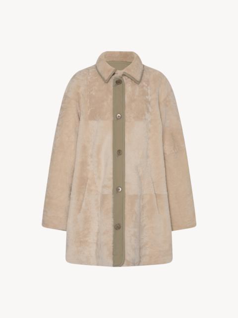 Aurelia Coat in Shearling and Nylon