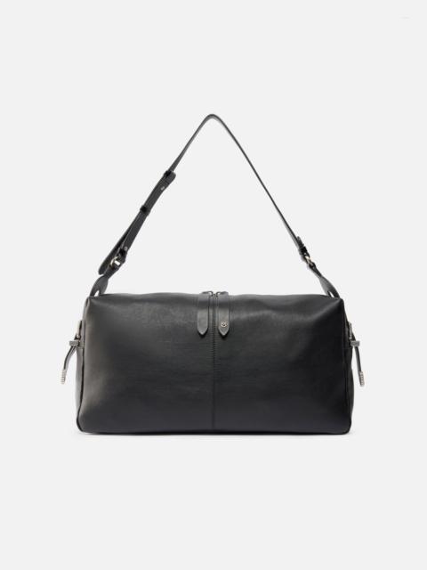 KEEPER BAG LARGE SHOULDER BAG IN NEW BIKER LEATHER