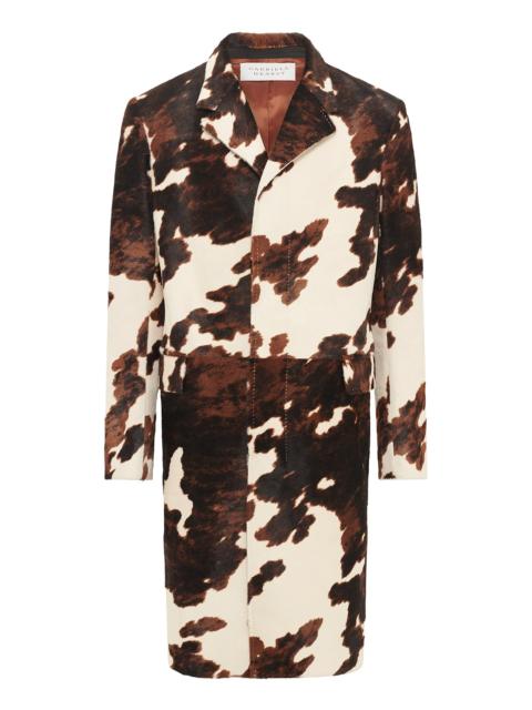 Tailor Carcoat in Ivory Cognac Multi Pony Hair