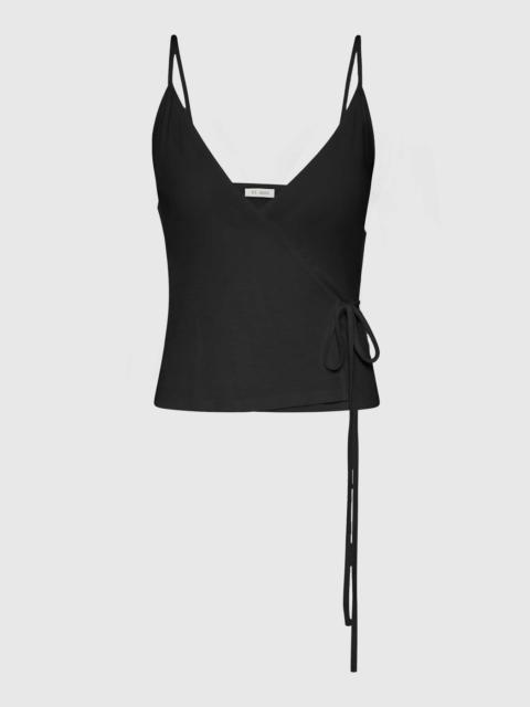 Ballerina Wrap Knit Top - Black