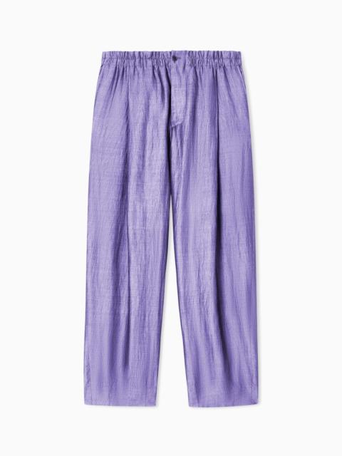 ASV SINGLE-PLEAT LINEN TROUSERS