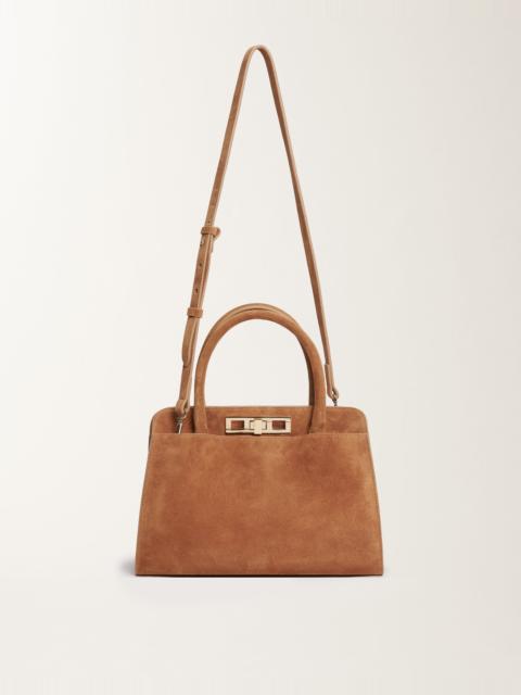 Medium suede handbag