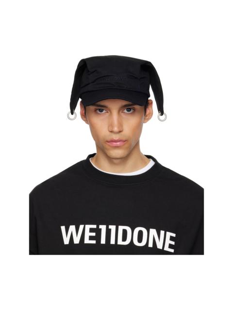 Black Ear Detailed Cap