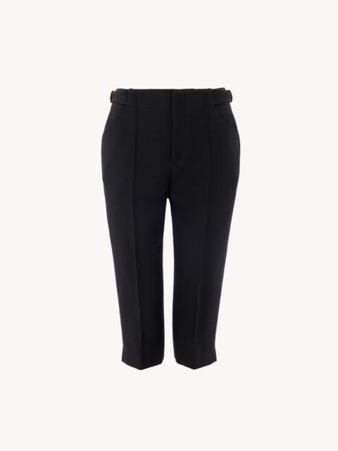 TAILORED CAPRI PANTS IN WOOL CRÊPE