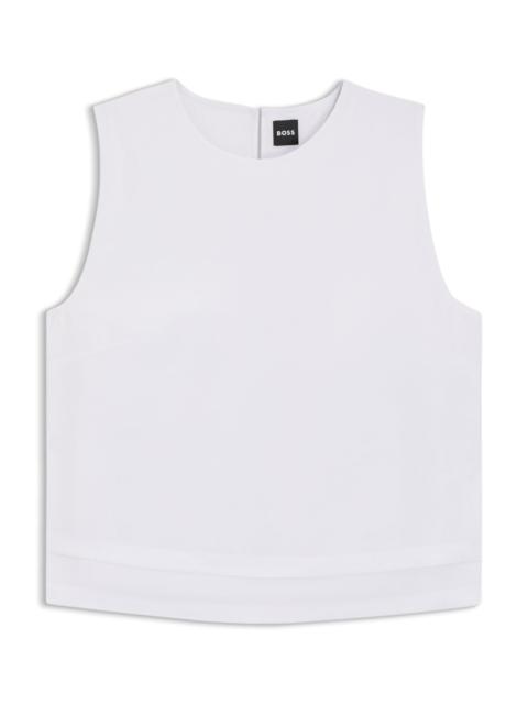 LAYERED TOP WITH OPEN BACK