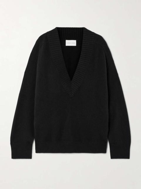 Sage cashmere sweater Black