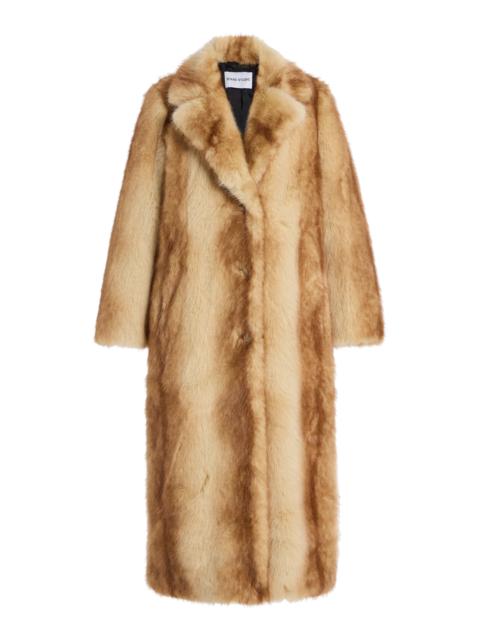 Nora Faux Fur Coat print