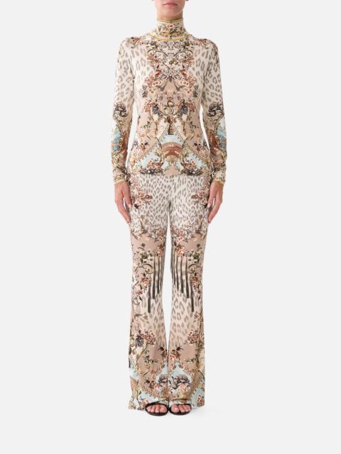 HIGH WAISTED FLARED TROUSER