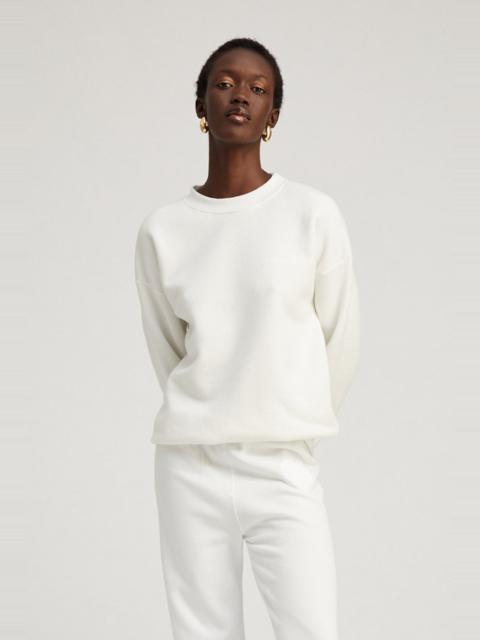 WHITE LOGO SWEATSHIRT