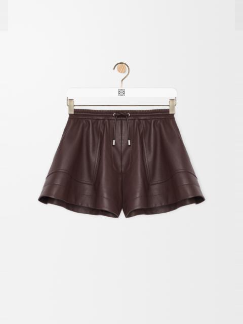 Shorts in nappa lambskin