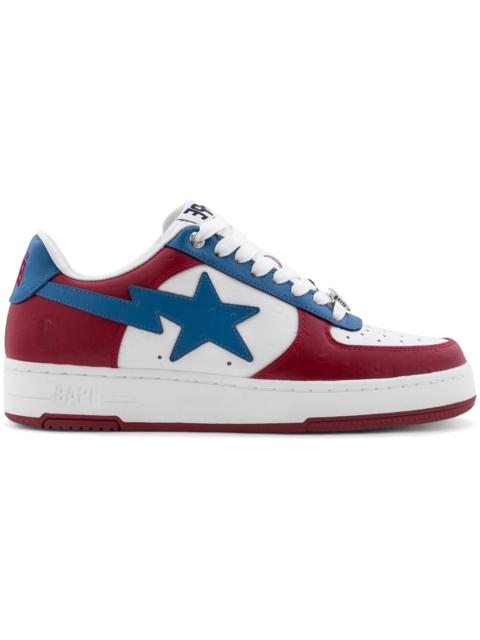 A Bathing Ape Bape Sta #3 Red Blue Ostrich