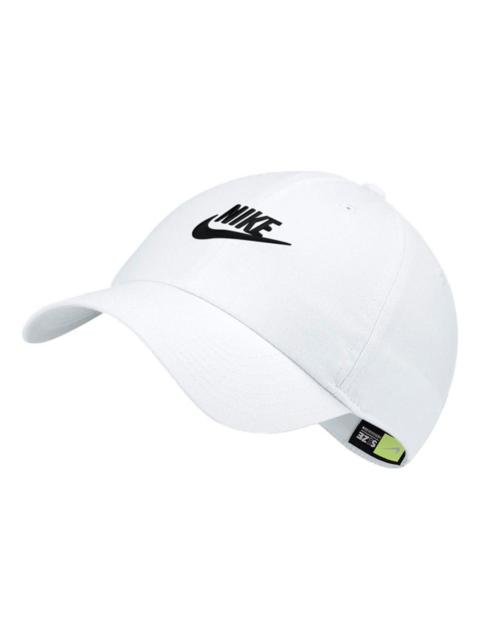 Nike Heritage 86 Futura Washed Cap 'White' 913011-100