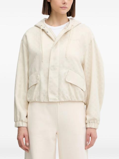 logo-embroidered jacket