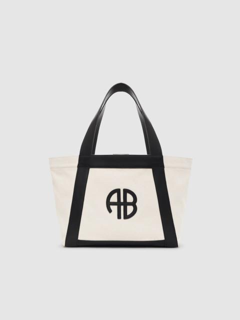 Cara Tote - Natural Canvas With Black