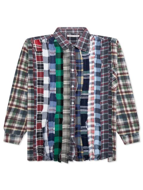 NEEDLES RIBBON WIDE FLANNEL SHIRT - ASSORTED | REVERSIBLE